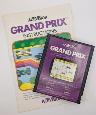 Grand Prix (Atari 2600, 1982) with Manual Tested - Image 1 of 4