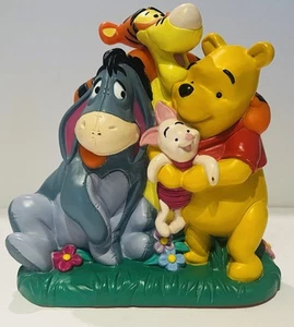 Vintage Winnie The Pooh And Friends Hard Vinyl Coin Bank Disney Store - Picture 1 of 4