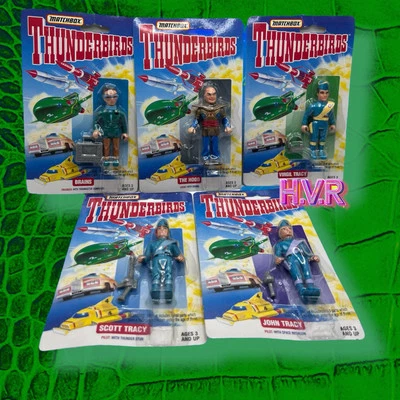 Vintage / Thunderbirds / Lot / of / 5 / Matchbox / Figures! - Image 1 of 4