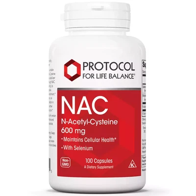 NAC N-acetil cisteína 600 mg | Apoyo de desintoxicación hepática | Mantiene la salud celular. Foto 1 de 2