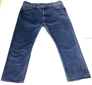 Levi's 501 Herren Button Fly Jeans Größe 44x34 Blau Classic Fit Straight Leg - Bild 1 von 7