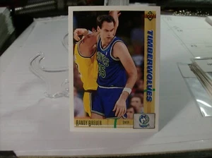 Baloncesto de cubierta superior 1991-92 #301a - Randy Breuer Minnesota Timberwolves 91-577 - Imagen 1 de 2
