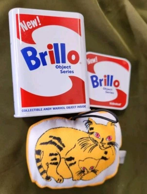Kidrobot Andy Warhol Brillo Blind Box Cat Plush Ornament 2/24 Sam The Cat ! - Image 1 of 3