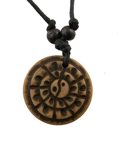 Collana Buddista-Ciondolo Tribal-Yin yang-GAR4-4899 - Foto 1 di 1