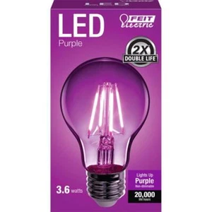 Feit Electric Filament Color LED Light Bulb A19 4.5 W 1 pk (YOU PICK COLOR) - Picture 1 of 28