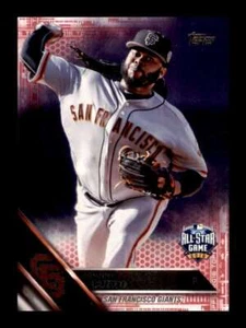 Johnny Cueto /50 Pink #US252 SP 2016 Topps Update San Francisco Giants - Picture 1 of 3