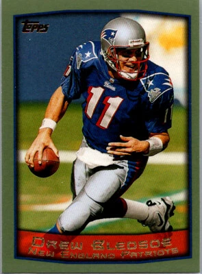 #120 Drew Bledsoe New England Patriots 1999 Topps Season Opener - Image 1 of 2