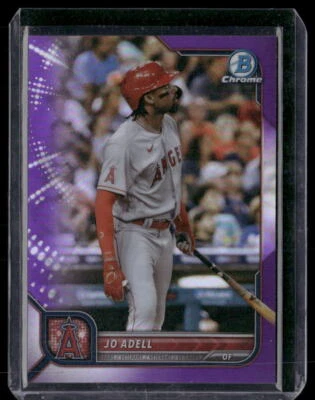 2022 Bowman Chrome #29 Jo Adell Purple Refractor #/250 - Image 1 of 2