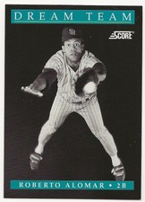1991 Score Baseball Roberto Alomar - San Diego Padres - Dream Team #887 (7of13)
