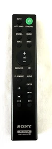 Barra de sonido original Sony RMT-AH411U control remoto para barra de sonido Sony negra OEM - Imagen 1 de 4