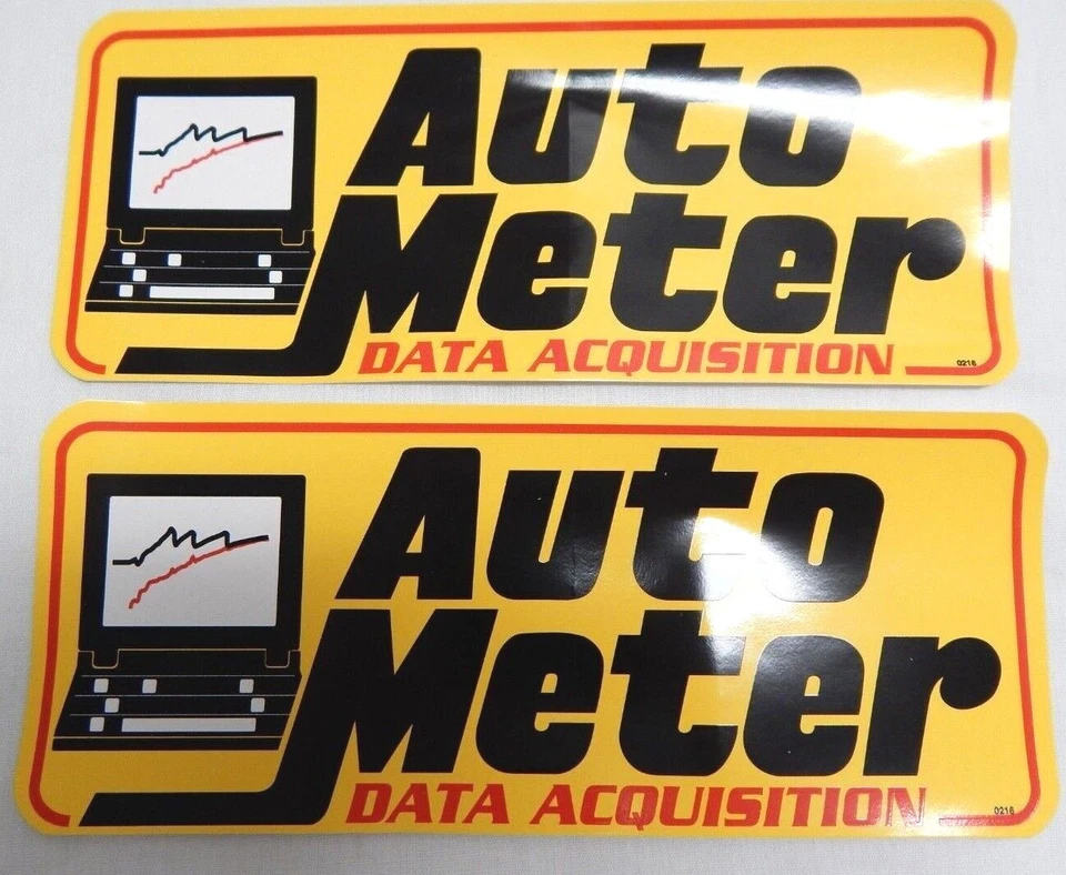 Lote de 2 pares de calcomanías de contingencia AutoMeter NHRA medidor automático Foto 1 de 1