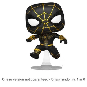 SpiderMan on Black Suit Unmasked US Exclusive Pop! Vinyl Collectable Figures - Picture 1 of 3