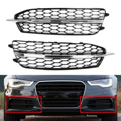 Front Bumper Lower Grille 4G0807681D 4G0807682D Fit Audi A6 C7 S LineS6 - Image 1 of 4