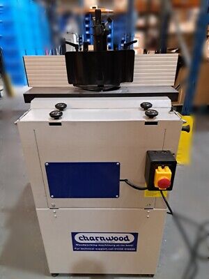 REFURBED CHARNWOOD Package: W040 Spindle Moulder, Cutting Block, Sanding Kit • 947£