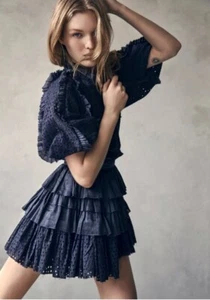 AJE Dress Brand New Esqueda Mini Dress/ Ink / Sz 10 - BNWT - Picture 1 of 4