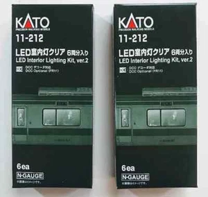 Lots of 2 Kato 11-212 LED Interior Lighting Kit 12 Set N Scale - Picture 1 of 2