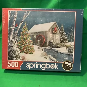 THE FALLING SNOW - Jigsaw Puzzle - 500 pieces - SPRINGBOK - Pretty Scene! - Picture 1 of 7