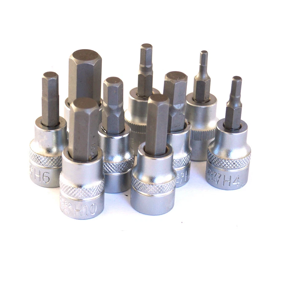 Bit-Einsatz Sechskant Innensechskant Bit, Nuss Antrieb (3/8"), Bits 3 - 12 mm - Bild 1 von 1