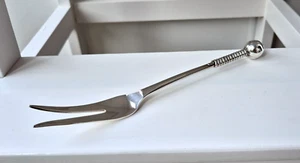 Bellissima forchetta per carne in argento sterling 925 forchetta per affettati - design danese - Foto 1 di 9