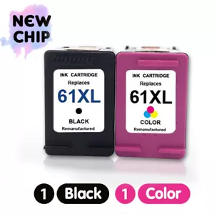 Black & Color 61 XL Ink Cartridge For HP OfficeJet 2620 2621 4630 4632 4634 4635 - Picture 1 of 6