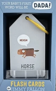 Your Babys First Word Will Be Dada! 13 Double Sided Flash Cards Jimmy Fallon NIB - Picture 1 of 2