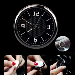 Relojes analógicos mini luminosos de cuarzo pequeños de bolsillo reloj adhesivo para coche/barco - Imagen 1 de 8