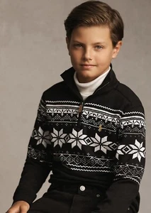 Ralph Lauren Big Boys Winter Christmas Sweater  size M — New - Picture 1 of 4