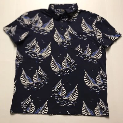 Рубашка поло Polo Ralph Lauren мужская парусная регата легкая сетчатая размер большой - Изображение 1 из 4