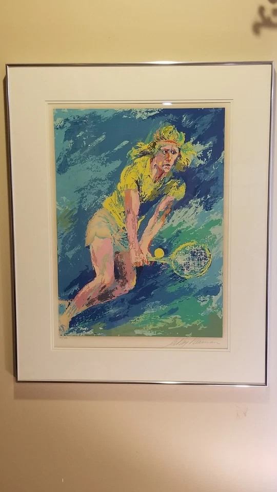 Leroy Neiman Bjorn Borg Serigraph hand signed and Limitied Edition Print. - Image 1 of 1