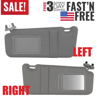 2x  Sun Visor W/ Sunroof L+R For 2007-2011 Toyota Camry Driver + Passenger Side Foto 1 de 4