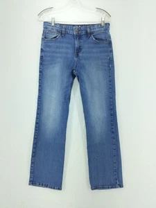 Cat & Jack Jeans Girls 16 Blue Bootcut Stretch Cowgirl Adjustable Item #2238 - Picture 1 of 12