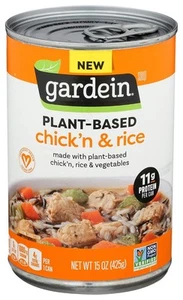 Gardein Zuppa di pollo e riso a base vegetale, vegana, 15 once - Foto 1 di 12