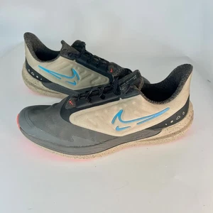 Nike Air Zoom Winflo 9 Shield Sneakers Shoes Black Ash Brown / Taupe Men 11.5 - Picture 1 of 15