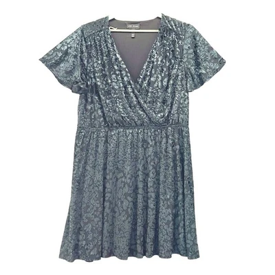 Whimsigoth Dress Size 22 Mermaidcore Velvet Dark Floral Evening Special Occasion - Image 1 of 4