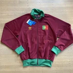 Vintage Adidas Portugal FIFA Jacke XL Fußball WM 1974 Trefoil Zip Neu mit Etikett NEU - Bild 1 von 8