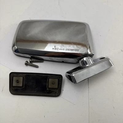 Espejo retrovisor lateral pequeño OEM Datsun Nissan 720 cromado pasajero vista lateral derecha Foto 1 de 4