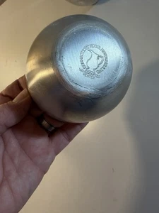 Set of 4 Vintage Jefferson Cup Pewter Cups 223 Hanle And Connecticut Pewterers - Picture 1 of 9