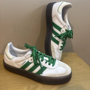 Adidas Samba Sambae Zapatos Tenis Blanco y Verde Talla 9 - Imagen 1 de 7