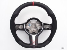 BMW F20 F22 F30 M TECH ERGONOMIC INLAYS NAPPA/ALCANTARA HEATED FLAT BOTTOM red