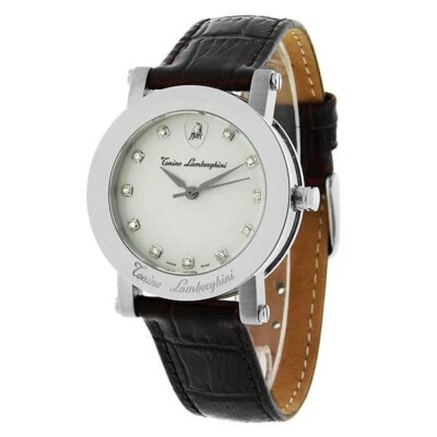 TONINO LAMBORGHINI SWISS MADE LADIES MENS QUARTZ DIAMOND WATCH NEW 28.81 LEATHER - Image 1 of 4