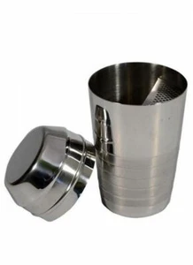 Quality drink Cocktail Freddo  Frape Shaker Strainer finished  polished s steel - Picture 1 of 3