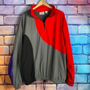 Vintage Retro Reebok Greg Norman Collection Windbreaker Multi-Color, L - Picture 1 of 9