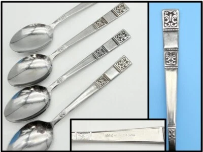 Lot of 4 Stainless Steel Made In Japan 7-1/8" Towle Silver TWS74 Oval Soup Spoon - Image 1 of 4
