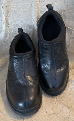 Zapatos Mocasines Canyon River Blues "Belmont" Cuero Negro para Hombres Talla 9M Foto 1 de 4