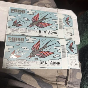 Phish Atlantic City Sunday 8/15 sold out General Admission, 2 tickets - Picture 1 of 2