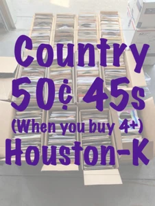 50¢ 45s - COUNTRY - VG - NM - Buy 4 Minimum for Discount - DVS - Houston-K - Picture 1 of 1