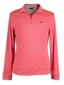 NWT Simply Southern Men’s 1/4 Zip Pullover L.XL Turtle Logo Tailor Fit CORAL #SS - Picture 1 of 1
