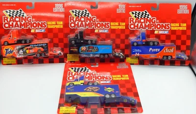 RACING CHAMPIONS 1996 Team Transporter & Car Lote de 4 (RTC1462) Escala 1/87 Foto 1 de 4