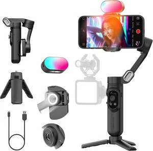 AOCHUAN Handheld Gimbal Stabilizer for iPhone 15/14 Android Phone 3-axis... - Picture 1 of 7