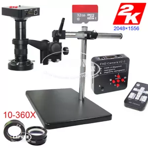 Cámara de microscopio industrial digital 2K 1080P 60FPS HDMI USB + soporte universal A - Imagen 1 de 6